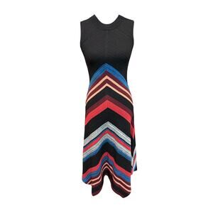 Proenza Schouler Striped Black Maxi Dress Size XS